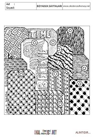 Zenteangle boyama sayfaları